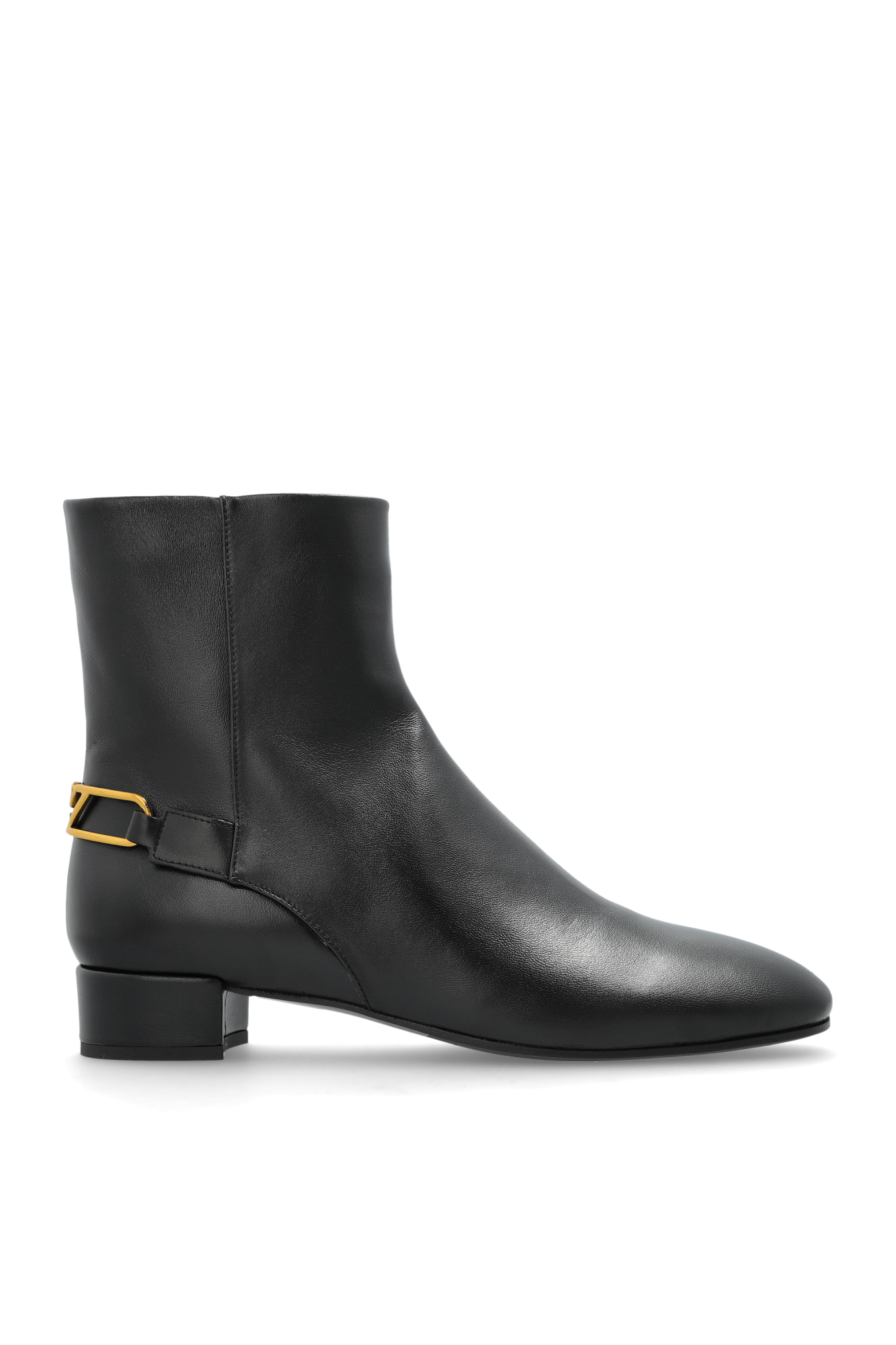 Black Leather ankle boots with heels Emporio Armani - Vitkac AS